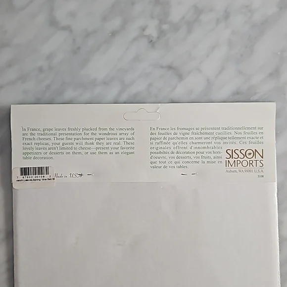 Deco Parchment Cheese Leaves - Picture 2 of 2